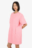 Marni Pink Ribbed T-Shirt Dress With Pockets Estimated Size M