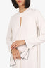 Proenza Schouler White Long Sleeve Keyhole Dress Size 0