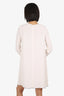 Proenza Schouler White Long Sleeve Keyhole Dress Size 0