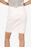 DSquared2 White Cotton Pencil Skirt Size 40