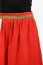 Moschino Couture Red/Gold Wool Skirt Size 6