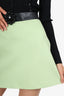 Moschino Cheap & Chic Green/Black Cotton Mini Skirt Size 8