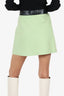 Moschino Cheap & Chic Green/Black Cotton Mini Skirt Size 8