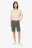 Moschino Green Wool Polka-Dot Shorts Size 8