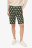 Moschino Green Wool Polka-Dot Shorts Size 8