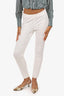 Moschino White Straight Leg Pants Size 6