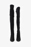 Stuart Weitzman Black Suede Highland Boots Size 6.5