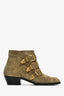 Chloe Taupe Suede Studded Ankle Booties Size 37