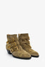 Chloe Taupe Suede Studded Ankle Booties Size 37