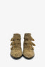 Chloe Taupe Suede Studded Ankle Booties Size 37