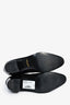 Saint Laurent Black Suede Buckle Ankle Booties Size 37.5