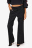 Gucci Black Wool Mohair Straight Legs Trousers Size 42
