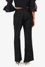 Gucci Black Wool Mohair Straight Legs Trousers Size 42