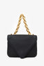 Bottega Veneta Black Small Mount Leather Envelope Shoulder Bag