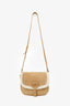 Christian Dior Brown/White Suede/Shearling Small Dior Bobby Bag