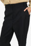 Gucci Black Mohair/Wool Straight Leg Trousers Size 46