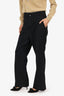 Gucci Black Mohair/Wool Straight Leg Trousers Size 46