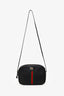 Gucci Black Leather Web Trapuntata Quilted Camera Bag