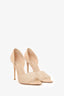 Gianvito Rossi Beige PVC/Patent Leather Bree Pumps Size 38.5