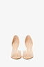 Gianvito Rossi Beige PVC/Patent Leather Bree Pumps Size 38.5
