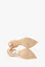 Gianvito Rossi Beige PVC/Patent Leather Bree Pumps Size 38.5