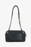 Pre-Loved Chanel™ 2018-19 Black Leather Quilted All About Chain Camera Bag