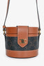 Celine Brown Leather Medium Triomphe Vanity Crossbody