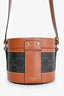 Celine Brown Leather Medium Triomphe Vanity Crossbody