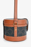Celine Brown Leather Medium Triomphe Vanity Crossbody