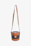 Celine Brown Leather Medium Triomphe Vanity Crossbody