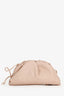 Bottega Veneta Beige Leather Mini Pouch Crossbody