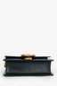 Gucci Black Smooth Leather GG Marmont Square Flap Crossbody