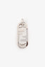 Fendi Silver Tone Metal Crystal Embellished FF Hair Clip