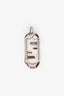 Fendi Silver Tone Metal Crystal Embellished FF Hair Clip