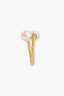 David Yurman 18K Yellow Gold Pearl Diamond Set Toi Et Moi Ring Size 6.5