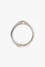 David Yurman 18K White Gold Diamond Set Intertwine Ring Size 6.5