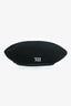 MISBHV Black Wool Logo Beret Hat Size M