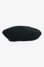 MISBHV Black Wool Logo Beret Hat Size M