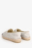 Pre-Loved Chanel™  Light Grey/Black CC Espadrilles Size 41