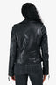 Balenciaga 2016 Black Leather Biker Jacket Size 38