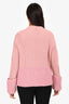 Moncler Pink Wool/Cashmere Maglione Tricot Cardigan Size S