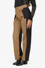 Celine Brown Wool Pinstriped Pants Size 36