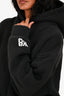 T By Alexander Wang Black Logo Cropped Hoodie Size M