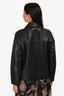 Max Mara Vintage Black Leather Jacket Size 38