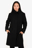 Weekend Max Mara Black Wool Coat Size 12