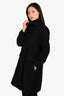 Weekend Max Mara Black Wool Coat Size 12