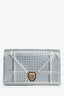 Christian Dior Metallic Patent Micro Cannage Diorama Wallet On Chain