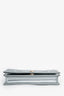 Christian Dior Metallic Patent Micro Cannage Diorama Wallet On Chain