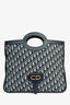 Christian Dior Navy Oblique Jacquard Clutch
