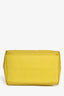 Loewe Yellow Leather Canvas 'Cubi' Shoulder Bag